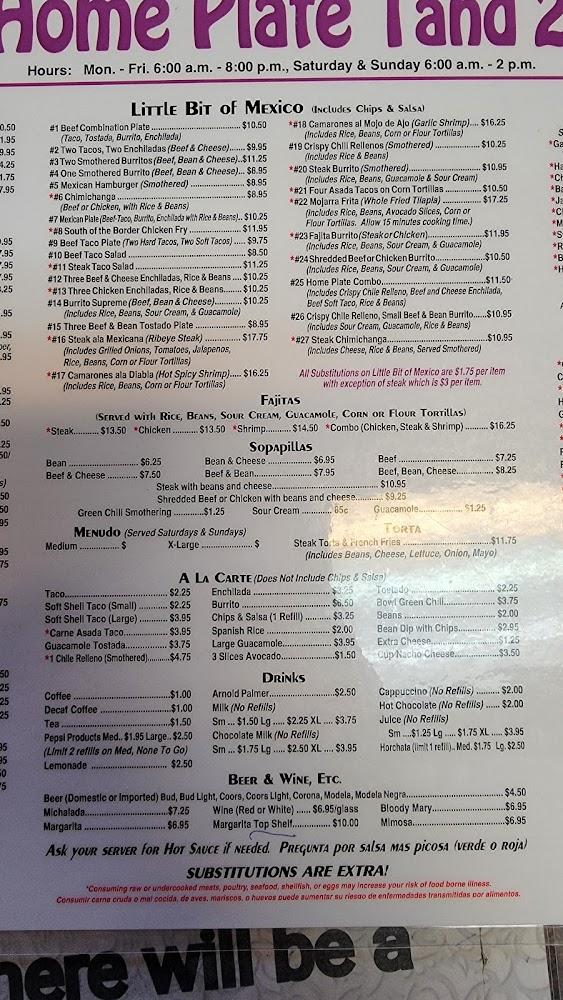 Home Plate Fort Morgan Menu image 4